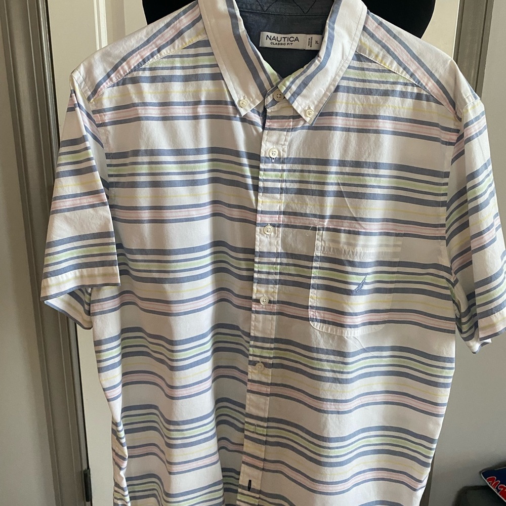 Nautica Men’s extra large short sleeve button down